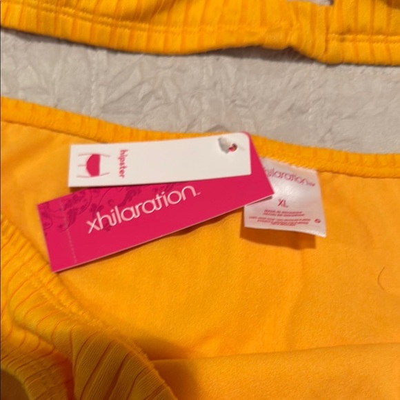 Xhilaration Yellow Bikini Set with Sporty Bralette - Picture 2 of 4